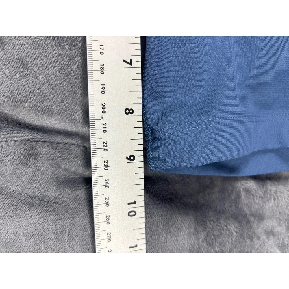 Lululemon Commission Shorts 33 Blue Gray Golf Commuter Technical Stretch LM7BMIS